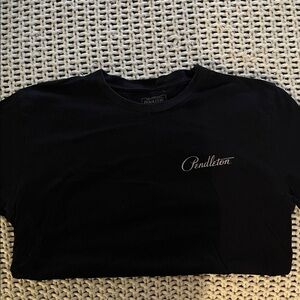 Pendleton Black Tee with Logo